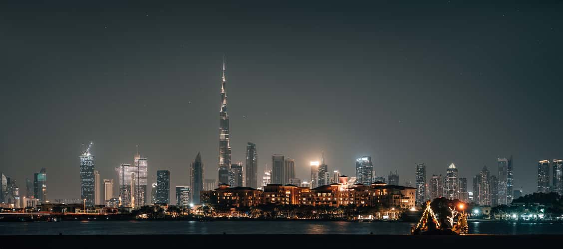 Dubai Skyline At Night