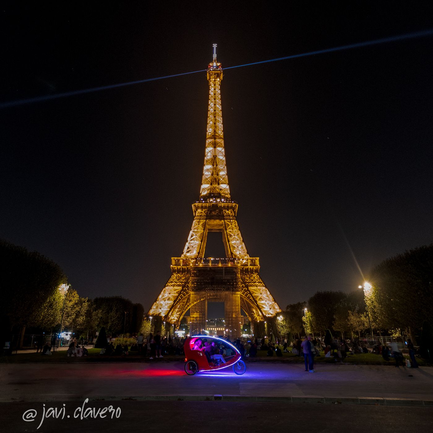 Eiffel Tower from Parc du Champs de Mars, France