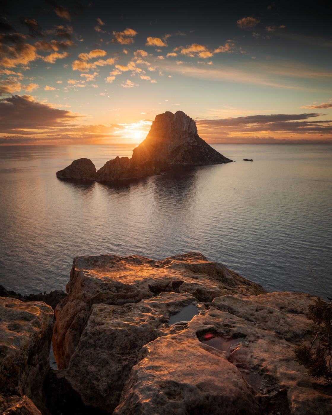 Es Vedra from Mirador des Vedrà, Ibiza, Spain