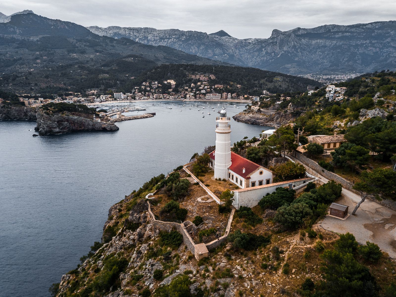 Far des Cap Gros, Cap Gros Lighthouse (Aerial View), Spain