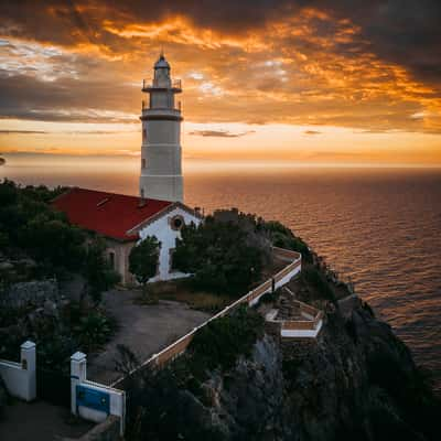 Far des Cap Gros, Cap Gros Lighthouse (Aerial View), Spain