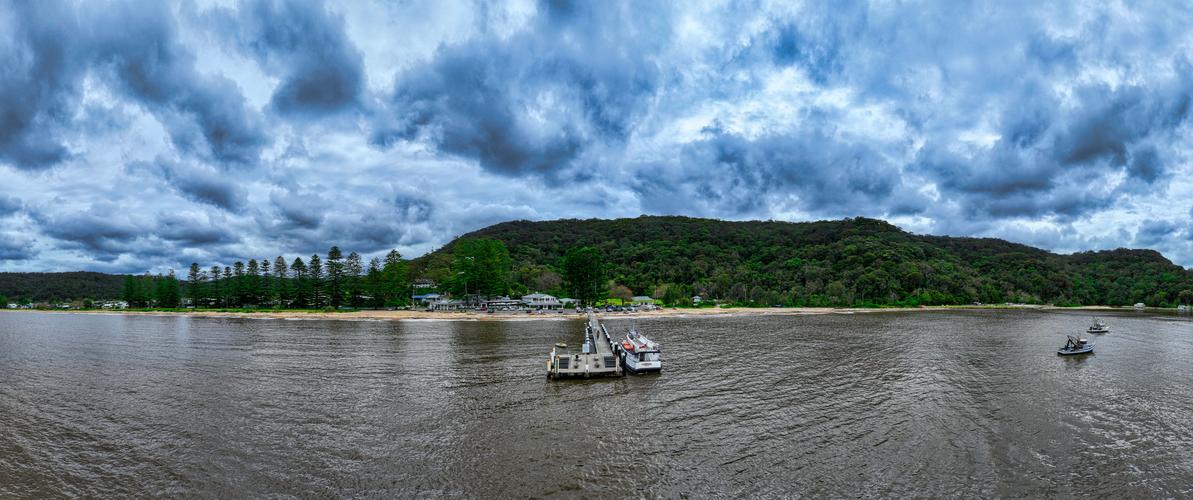 Ferry, [Drone] Patonga, Central Coast, New South Wales