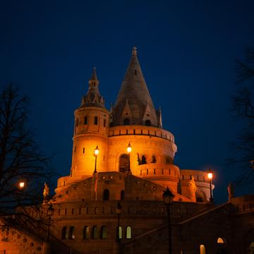 Fisherman´s Bastion at night, Hungary