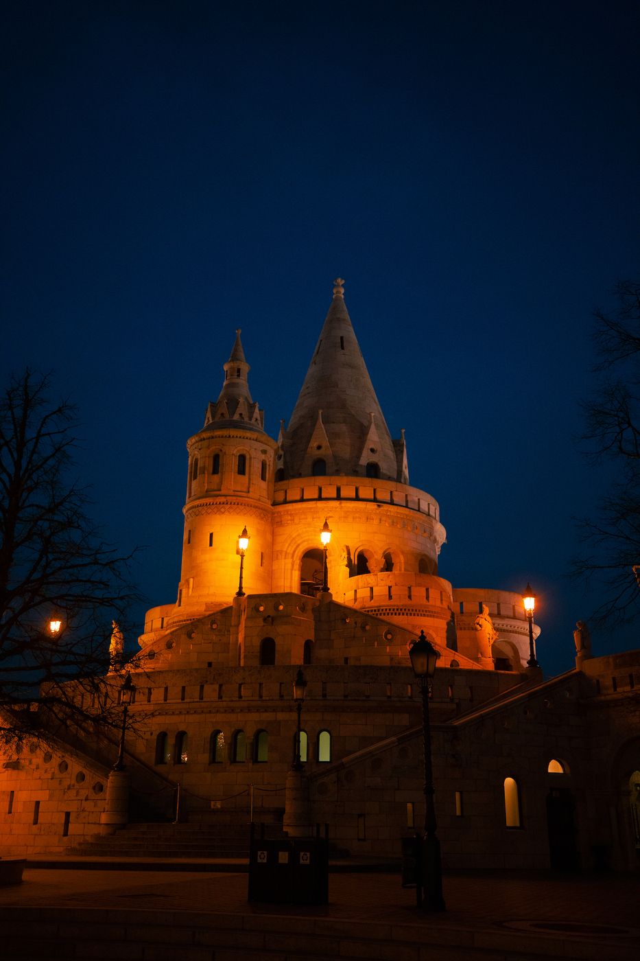 Fisherman´s Bastion at night, Hungary