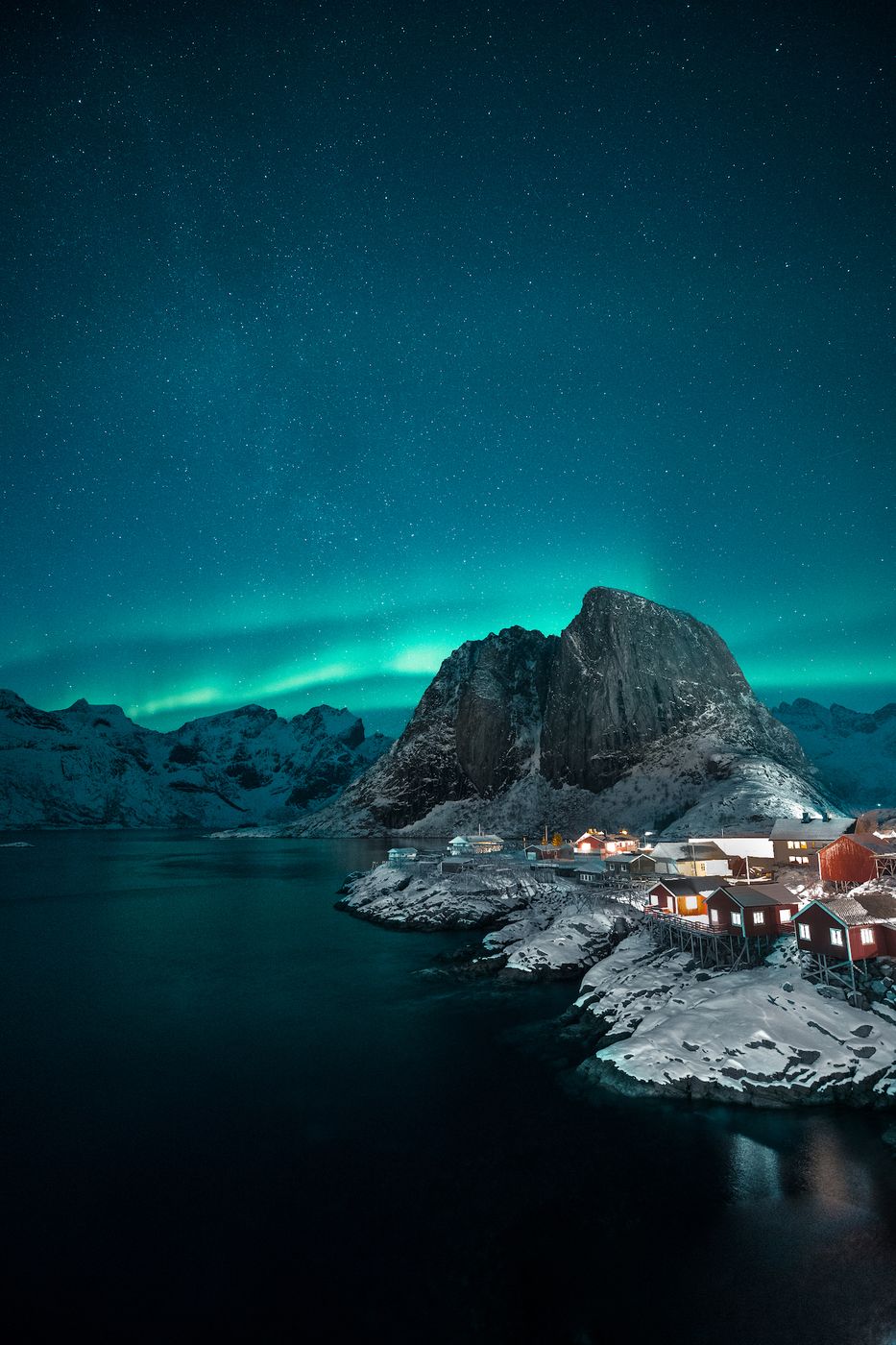 Hamnøy, classic view, Lofoten, Norway