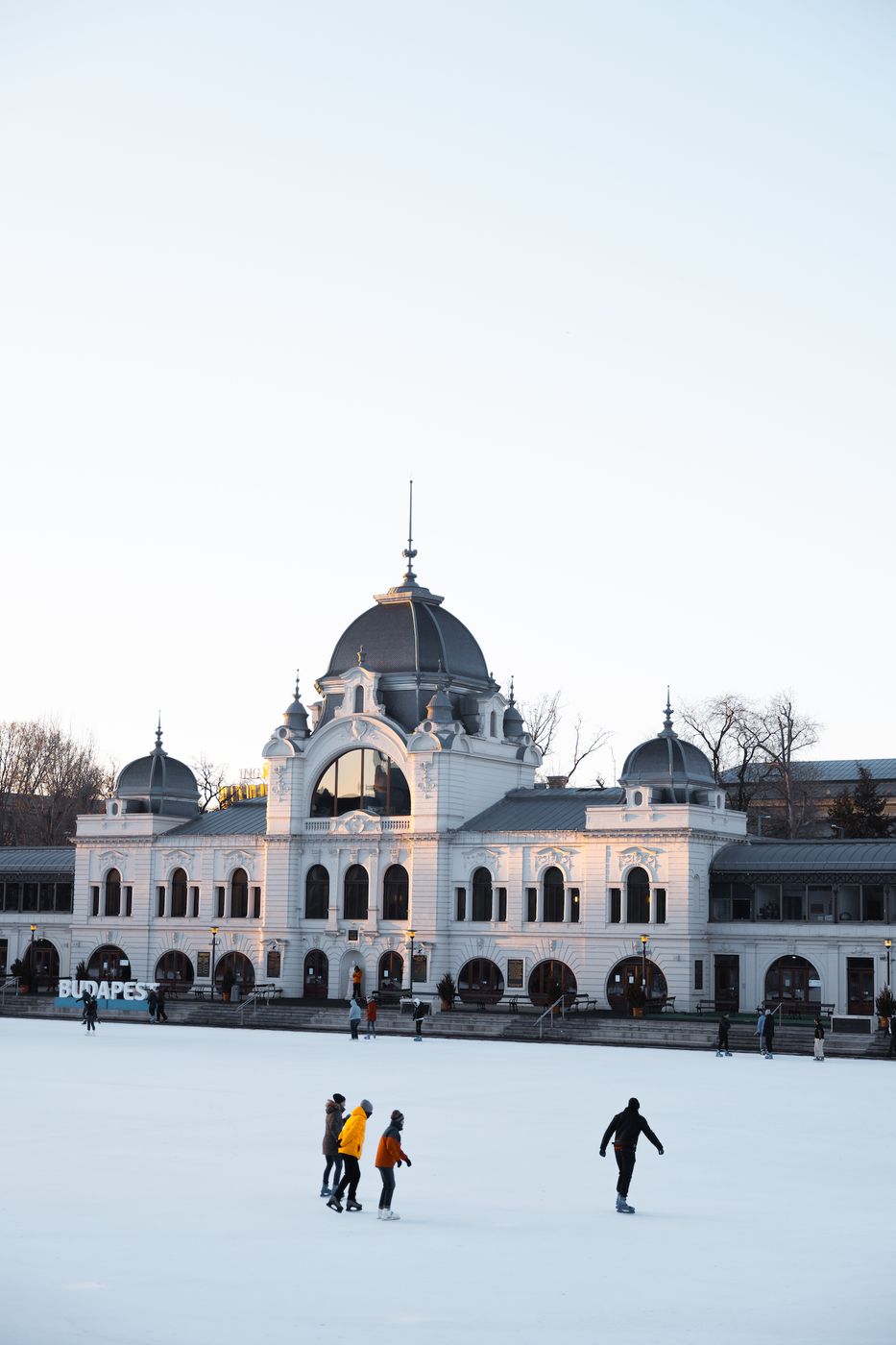 Ice rink at Lake City Park, Budapest, Hungary
