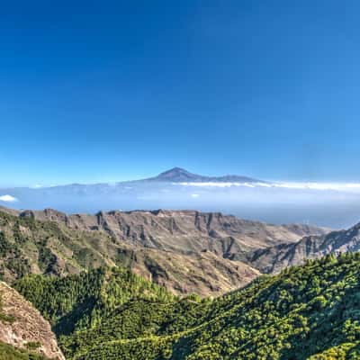 La Gomera, Island view towards Tenerife, Spain