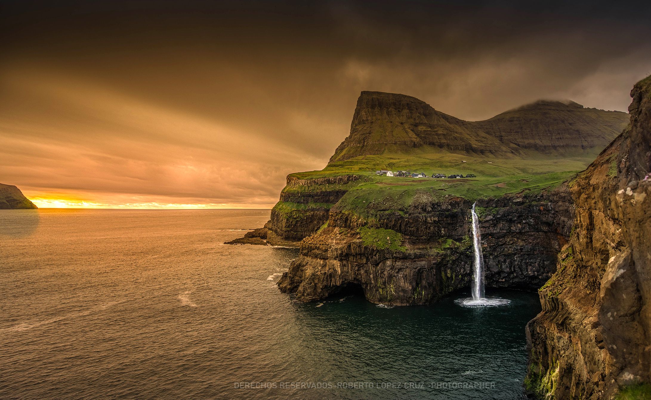 Múlafossur Waterfall, Faroe Islands