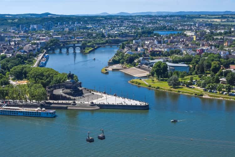 Koblenz from Ehrenbreitstein Fortress