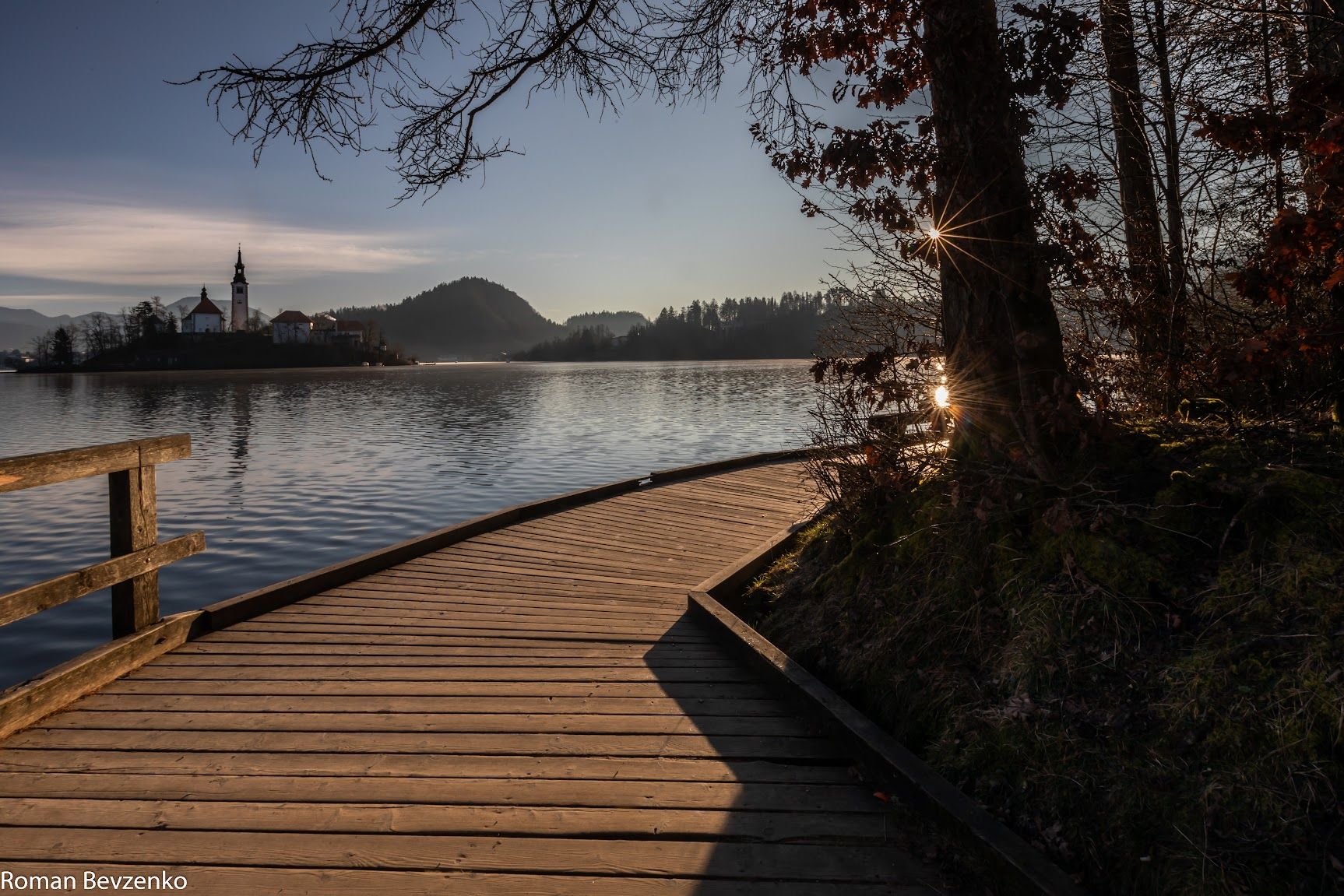 Lake Bled - Wooden Jetty - Rock covered with coins, Slovenia