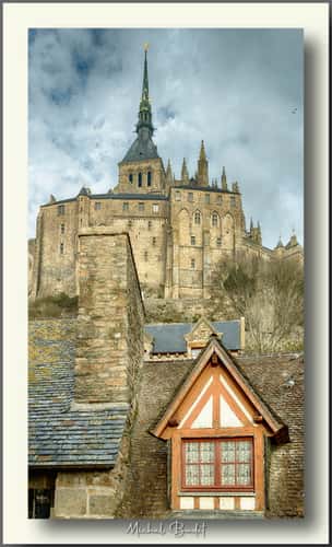 Inside the town Le Mont-Saint-Michel
