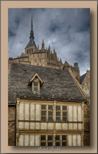 Inside the town Le Mont-Saint-Michel