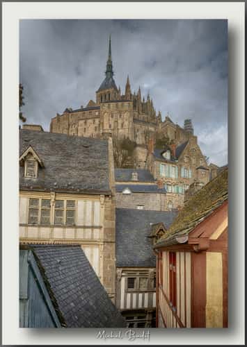 Inside the town Le Mont-Saint-Michel