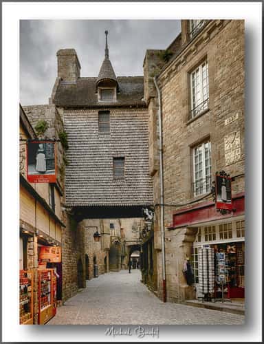 Inside the town Le Mont-Saint-Michel