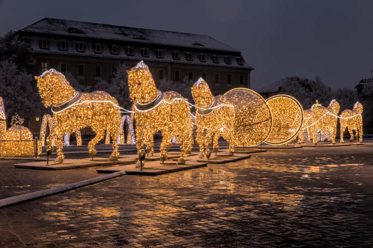 Lichterwelt at Domplatz Magdeburg