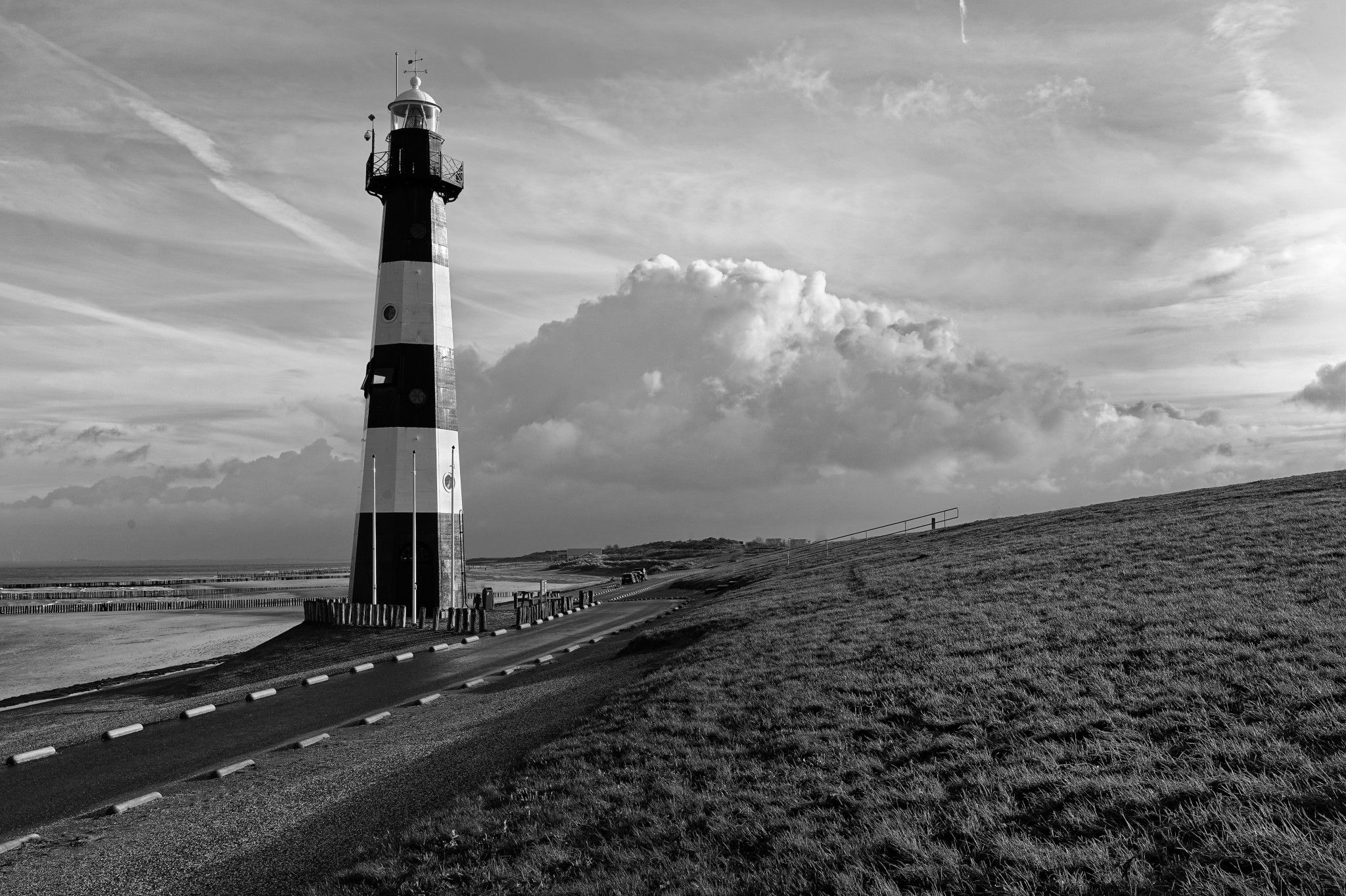 Lighthouse of Breskens from the other perspective, Netherlands