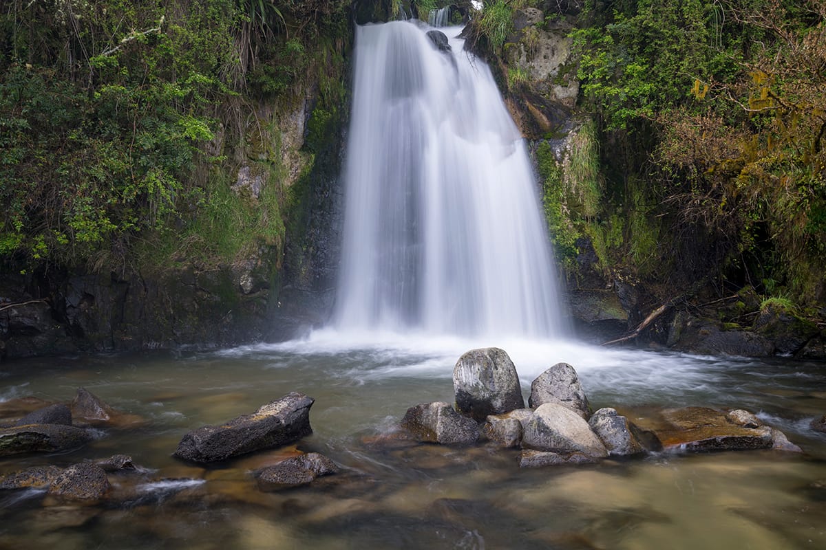 Mangamate Campground - Waterfall, New Zealand