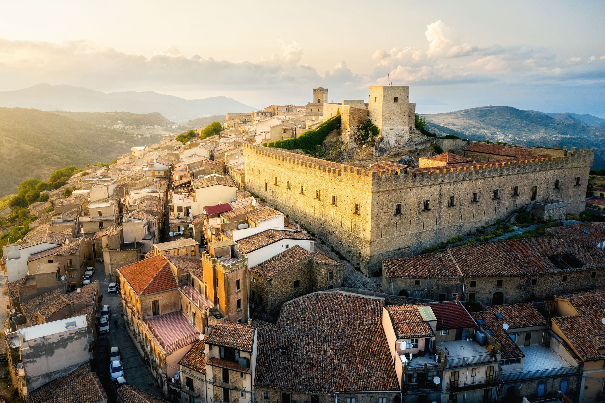 Castle of Frederick II, Montalbano Elicona, Sicily, Italy