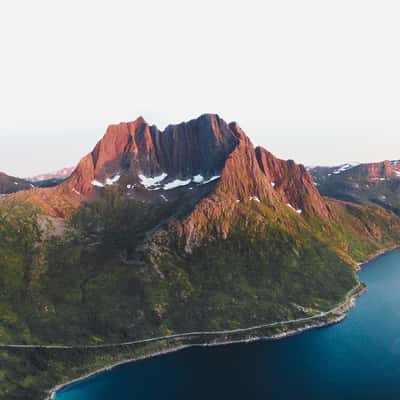 Mountain peak at Senja, Norway