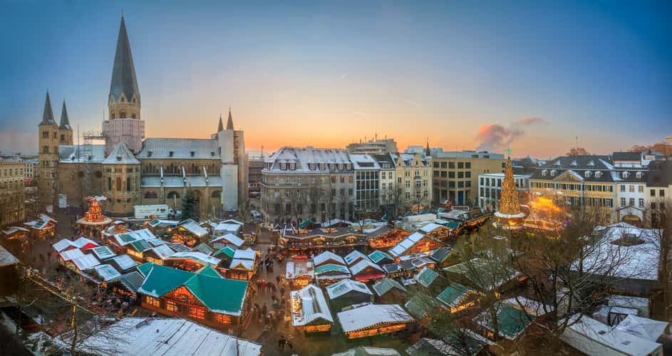 Münsterplatz from above, Bonn