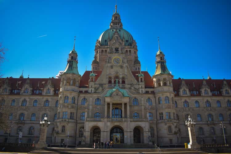 New Town Hall from Trammplatz, Hanover