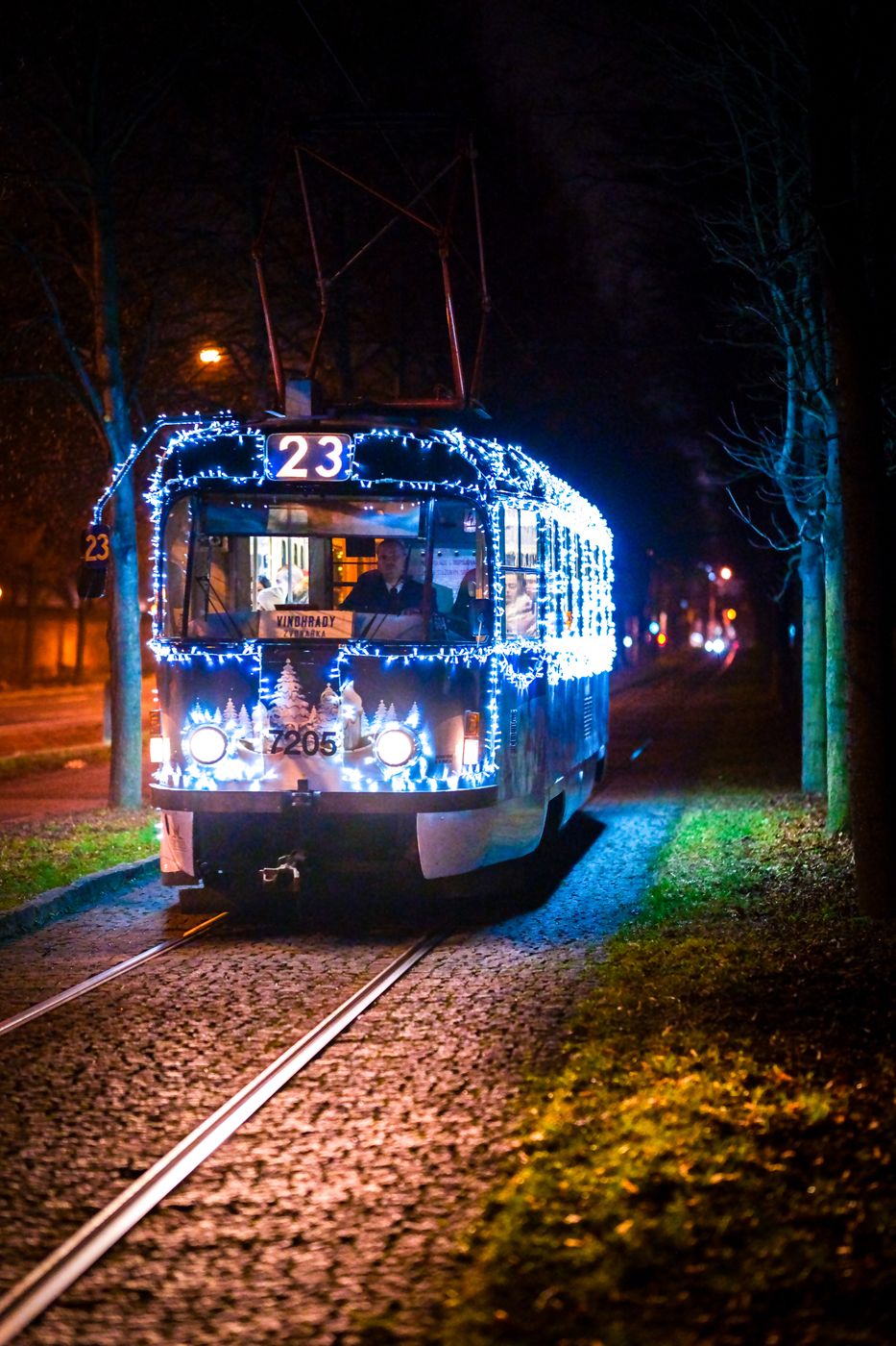 Prague Christmas trams, Czech Republic
