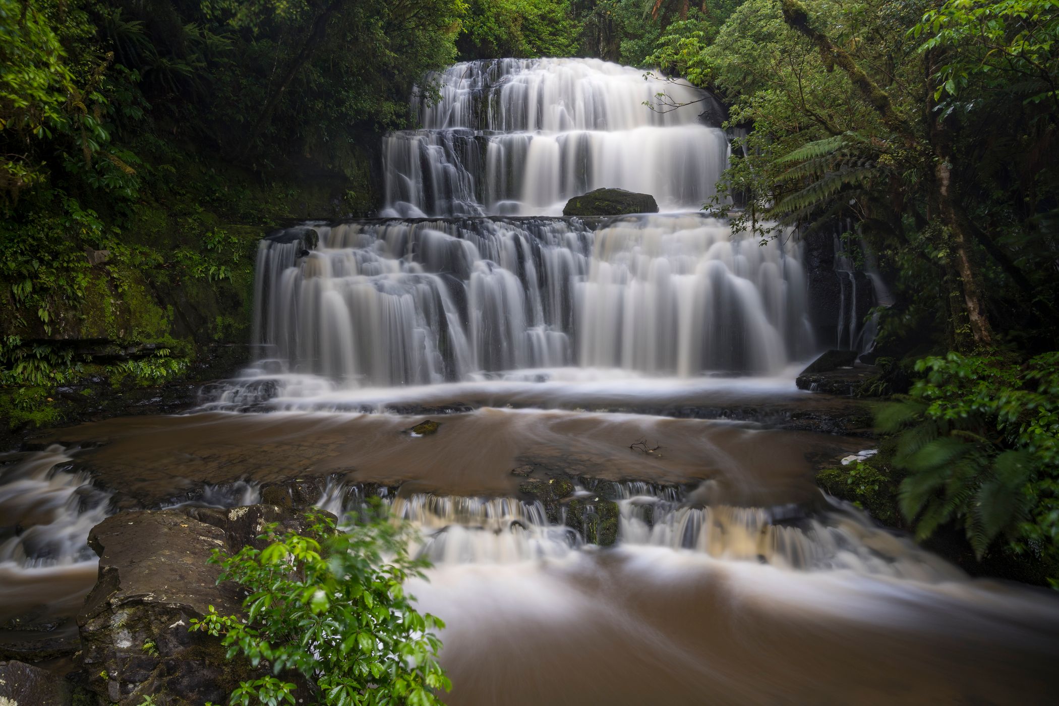 Purakaunui Falls, Catlins, New Zealand
