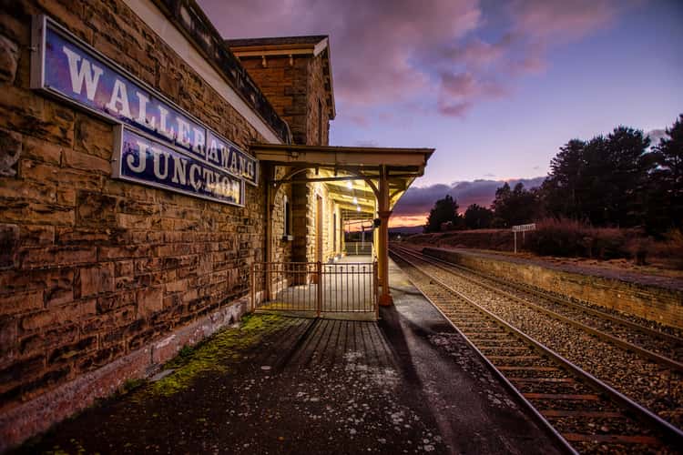 Railway station signage, Wallarawang, New South Wales