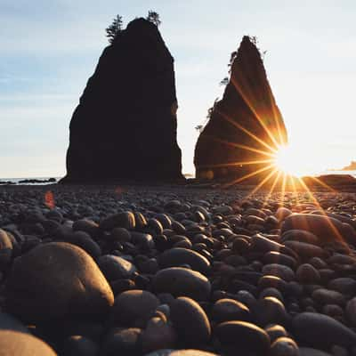 Rialto Beach Rock Formation, USA