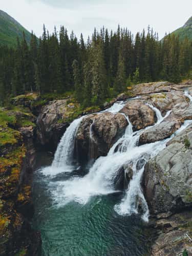 Rjukandefoss waterfall