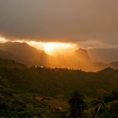 Roque Cano in a mystic light, Spain