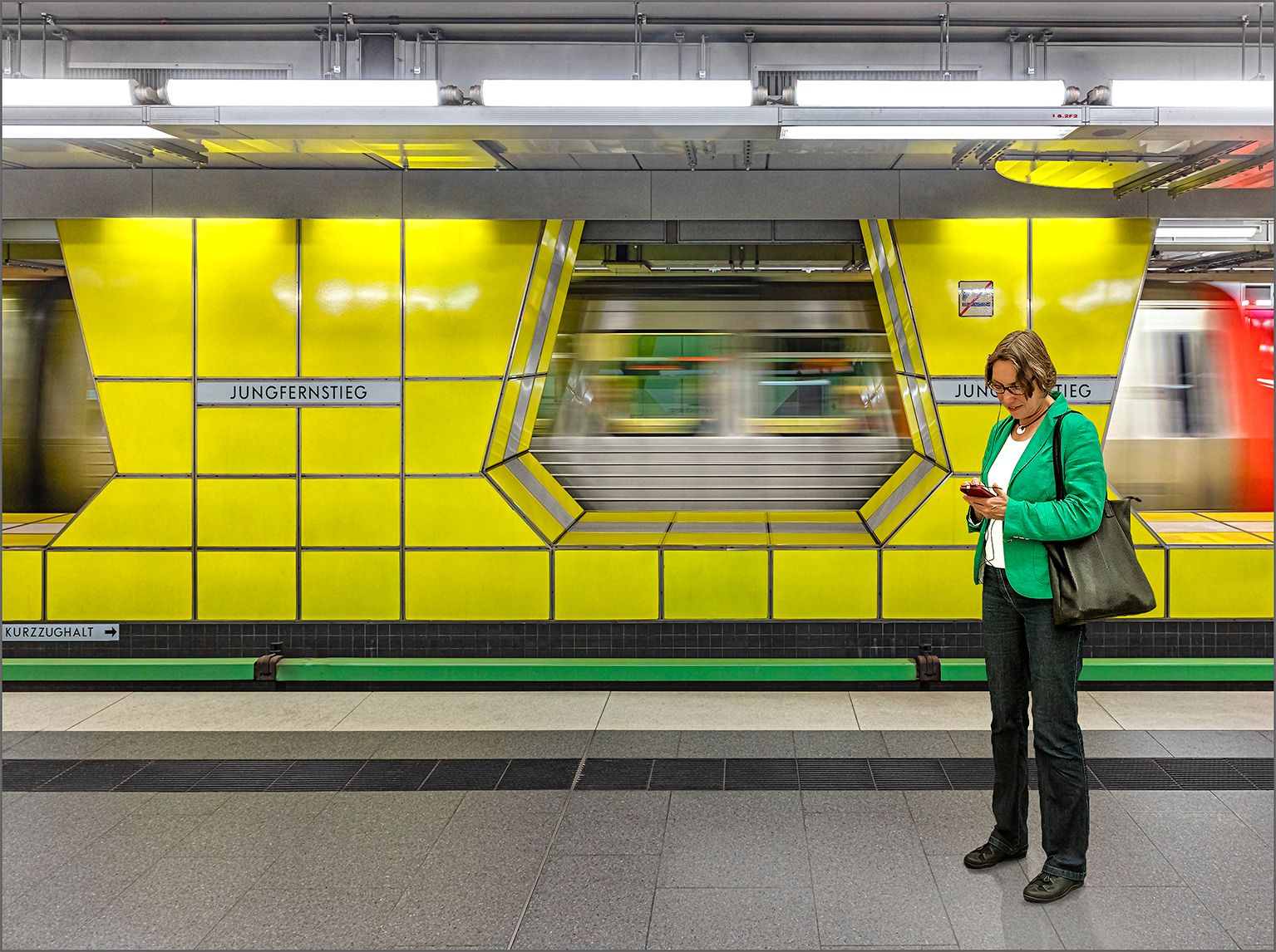 S-Bahn Haltestelle Jungfernsteg, Germany