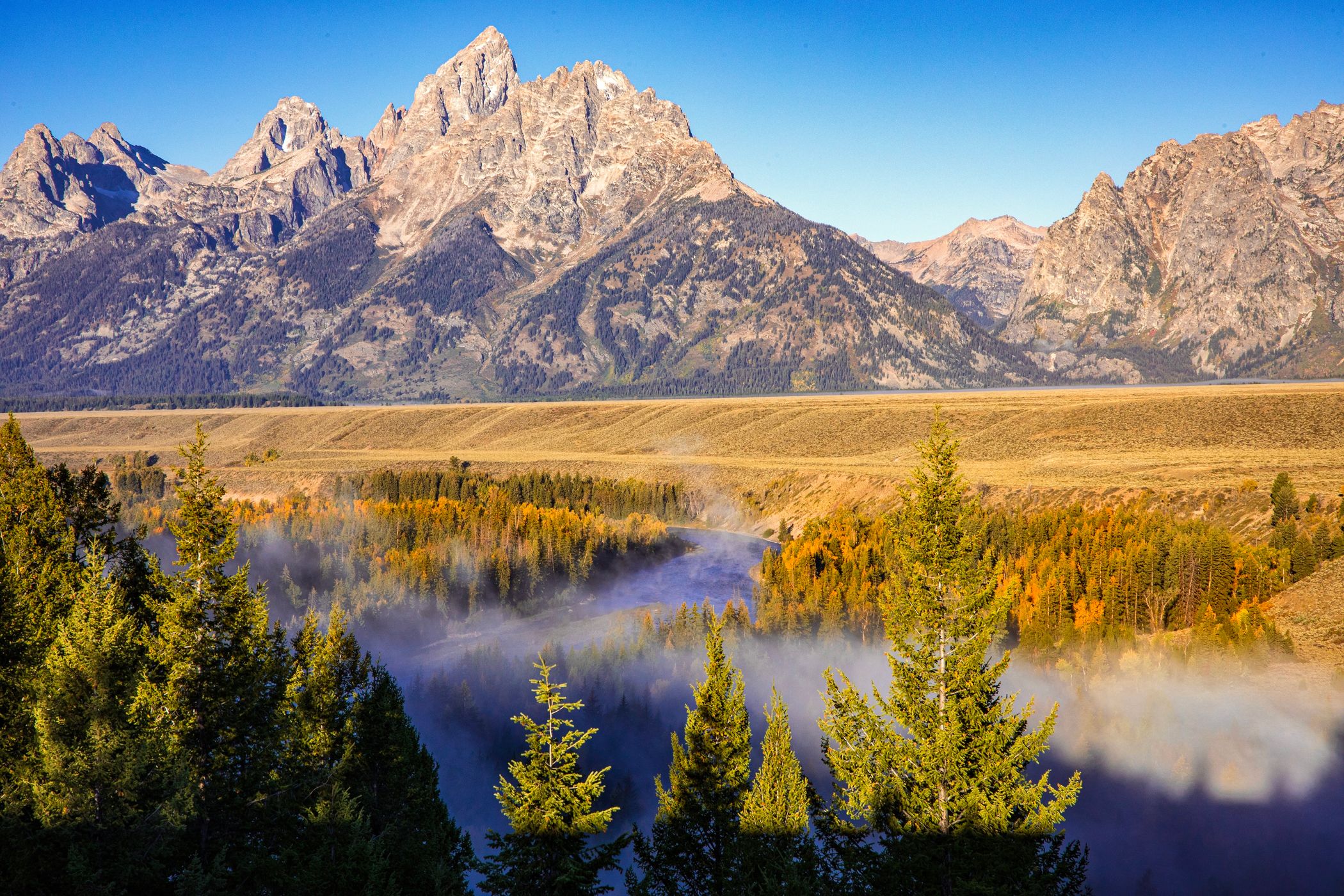 Snake River Junction, Grand Teton NP, Wyoming, USA