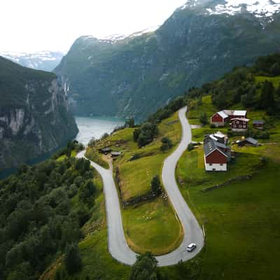 The different Geiranger view, Norway