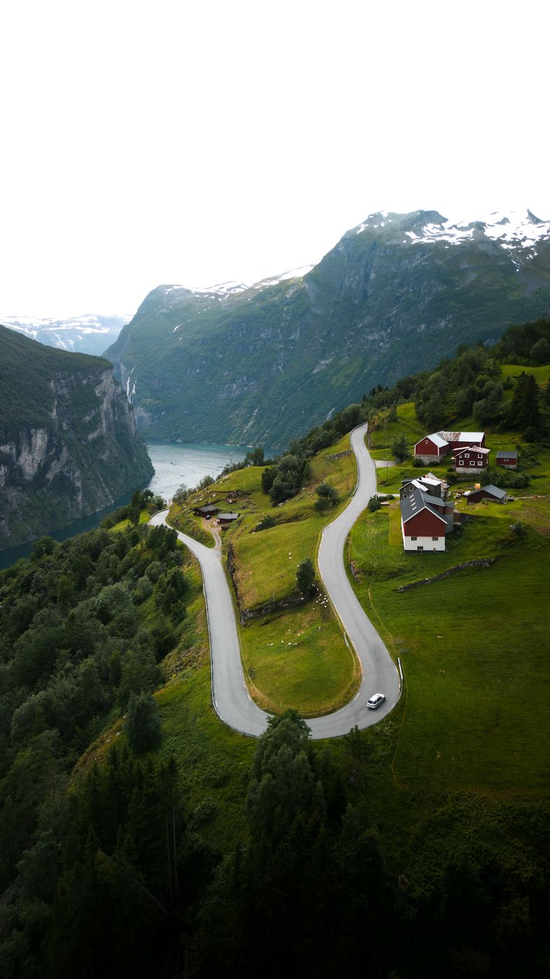 The different Geiranger view, Norway
