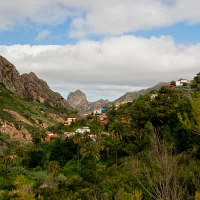 Vallehermoso with Roque Cano, La Gomera, Spain