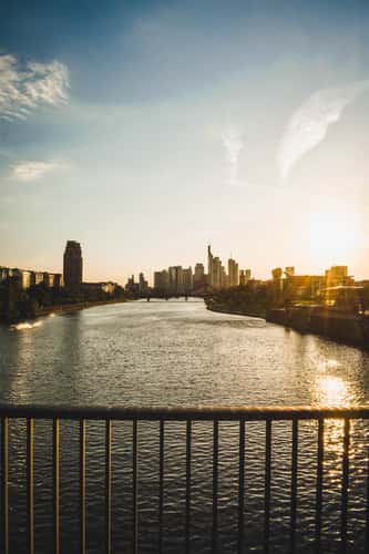 View from “Deutschherrenbridge“, Frankfurt am Main