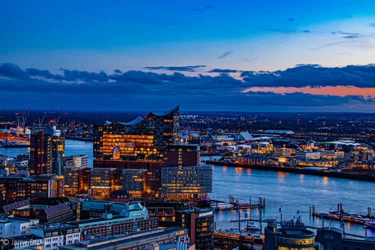 View from Saint Michael´s Church, Hamburg