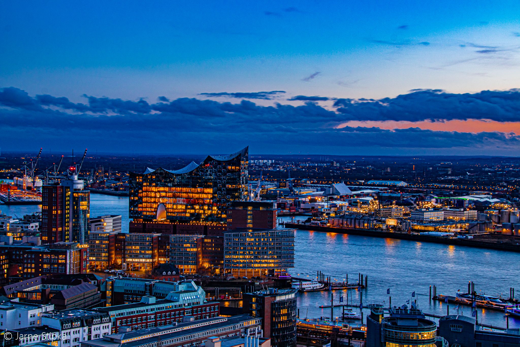 View from Saint Michael´s Church, Hamburg, Germany