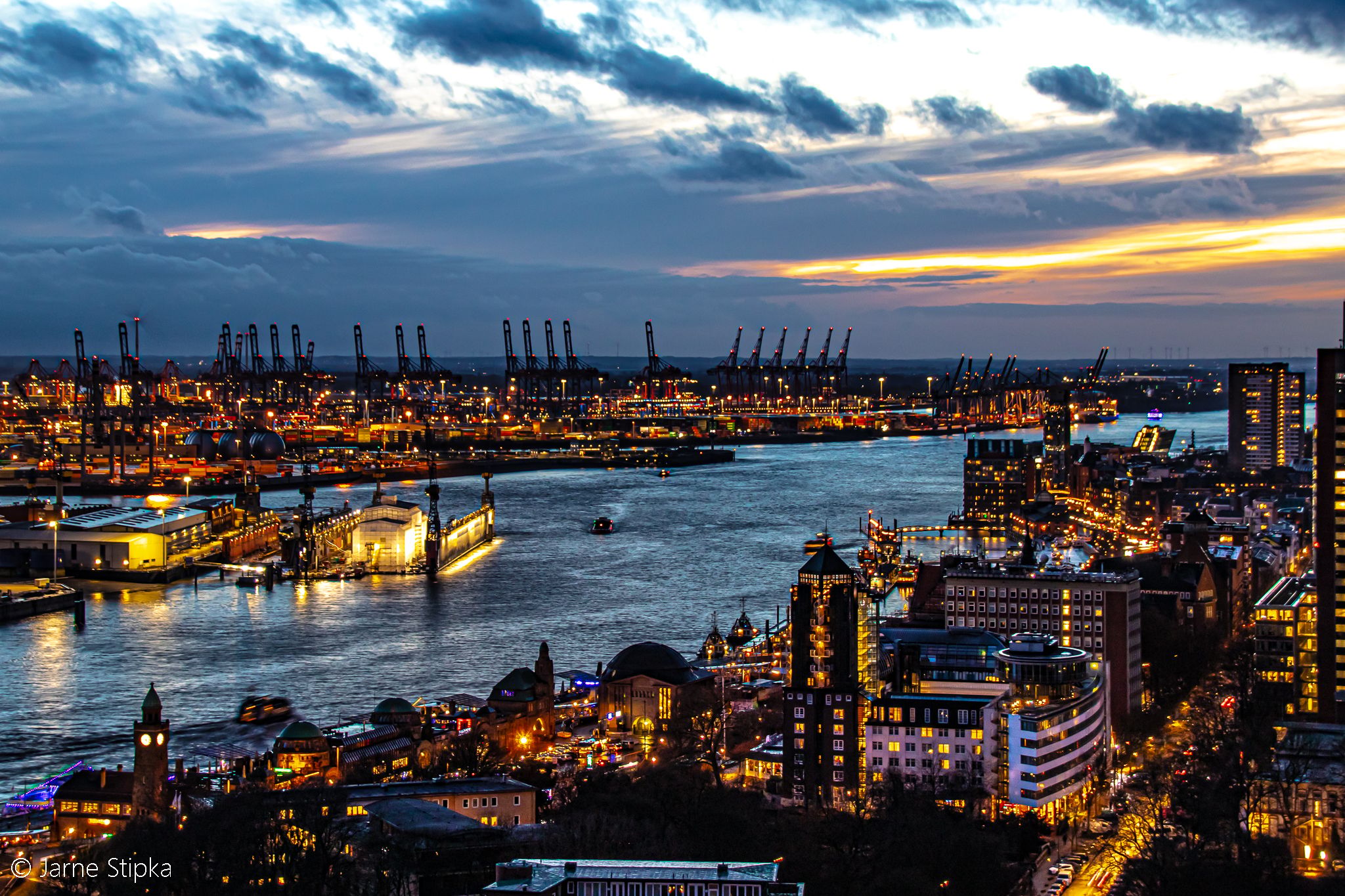 View from Saint Michael´s Church, Hamburg, Germany