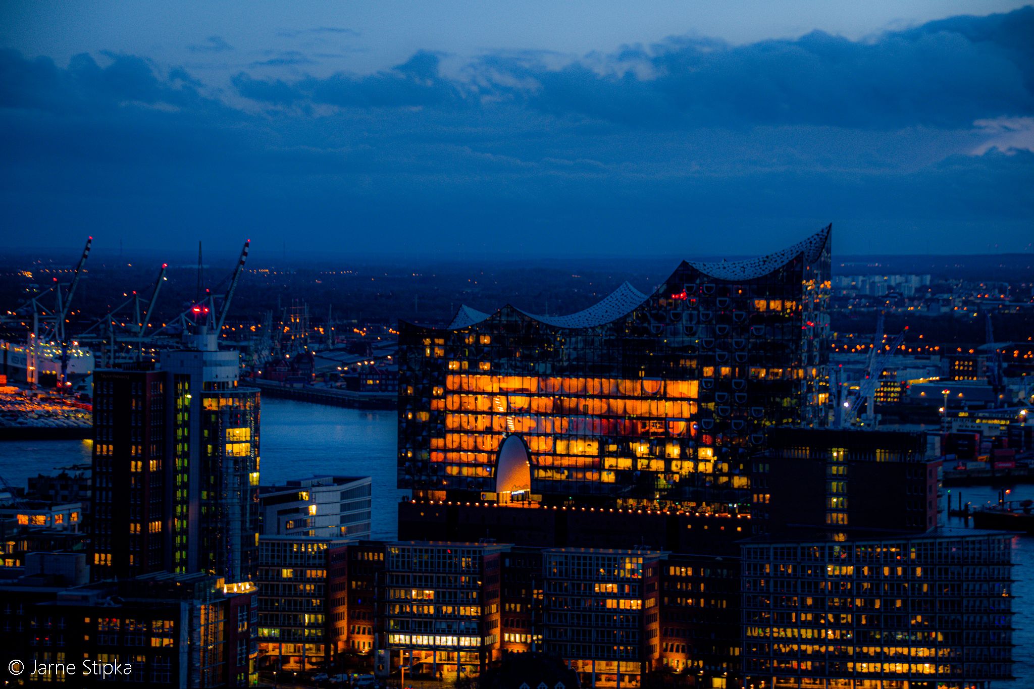 View from Saint Michael´s Church, Hamburg, Germany