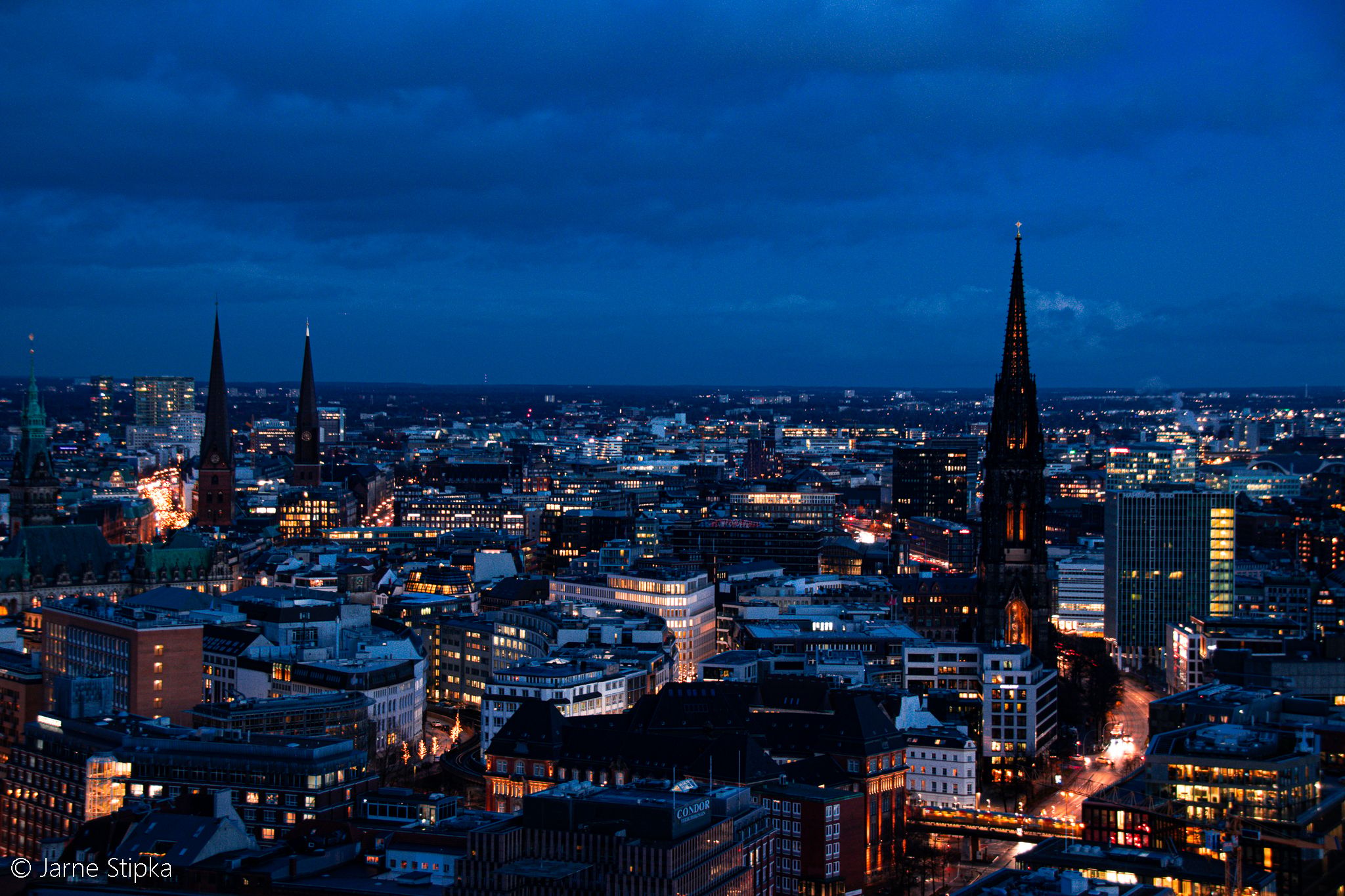 View from Saint Michael´s Church, Hamburg, Germany