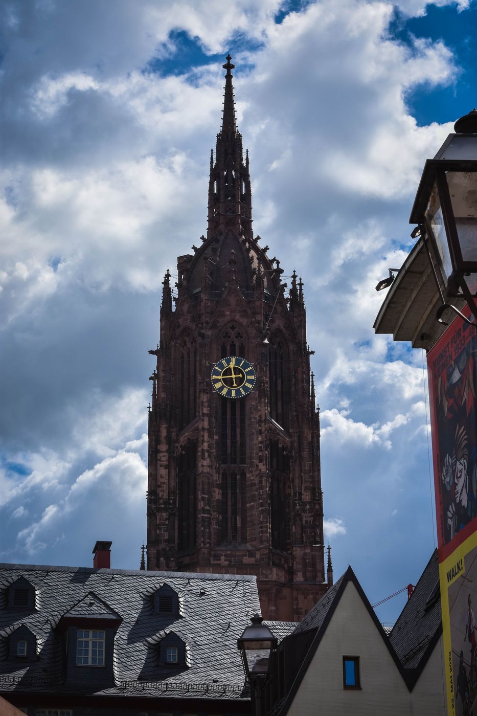 View of Domturm from Römerberg - Frankfurt am Main, Germany