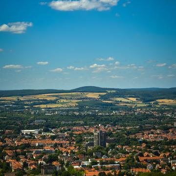 View of Göttingen from Bismarckturm, Germany