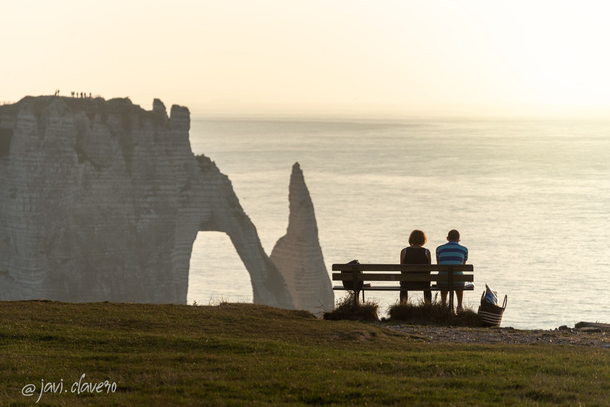 View on Porte d'Aval from the hights of Porte d'Amont, France