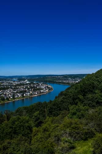View over northern Koblenz