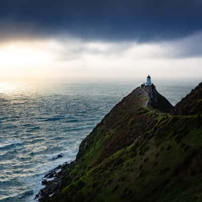 Way to Nugget Point Lighthouse, New Zealand