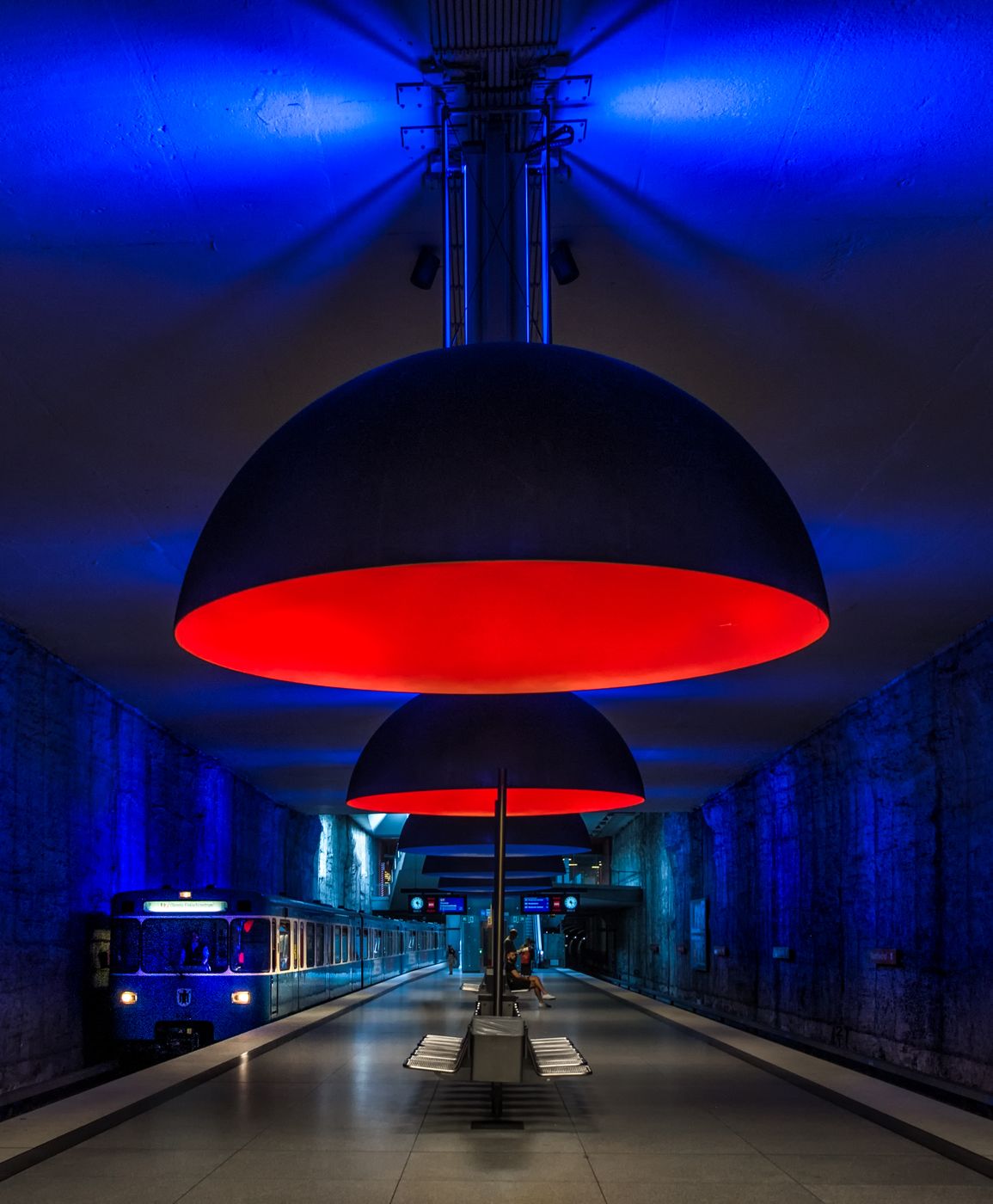 Metro station Westfriedhof, Munich, Germany