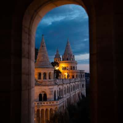 Window at Fishermans Bastion, Hungary