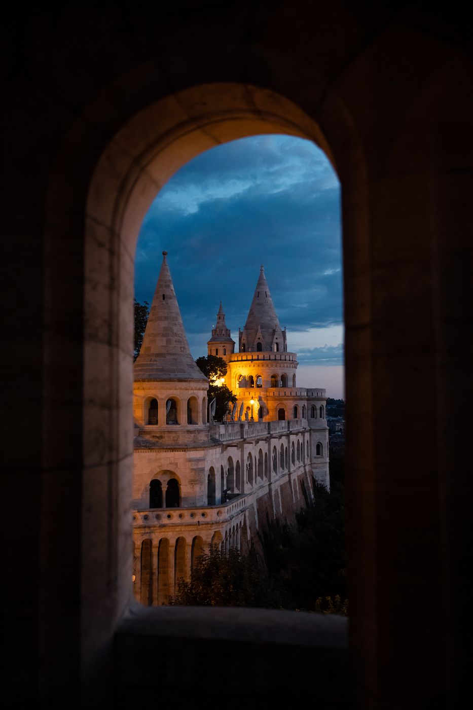 Window at Fishermans Bastion, Hungary